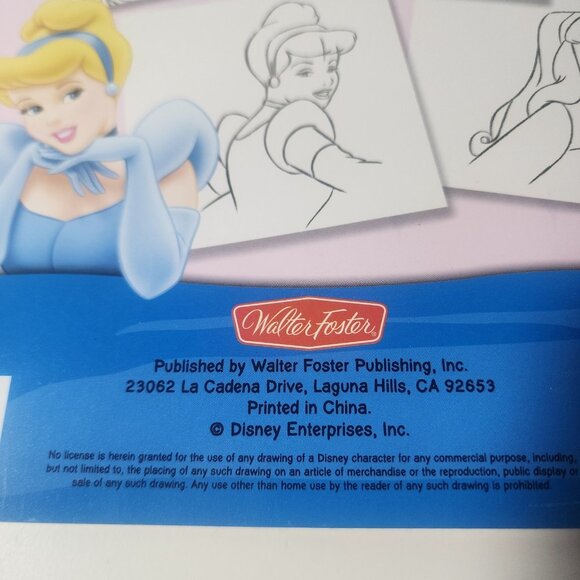 Disney Magic Artist How to Draw Princesses Book Snow White Cinderella" - Picture 2 of 4